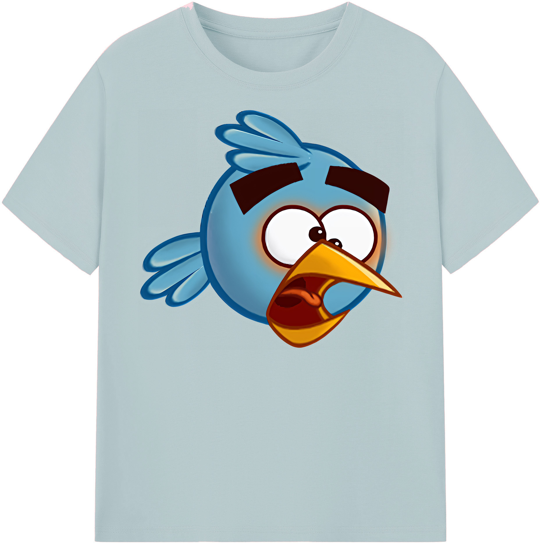 （画像用） Angry Birds アングリーバード 綿100％半袖Tシャツ（フロントプリント）